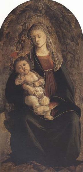 Sandro Botticelli Madonna and Child in Glory with Cherubim oil painting picture